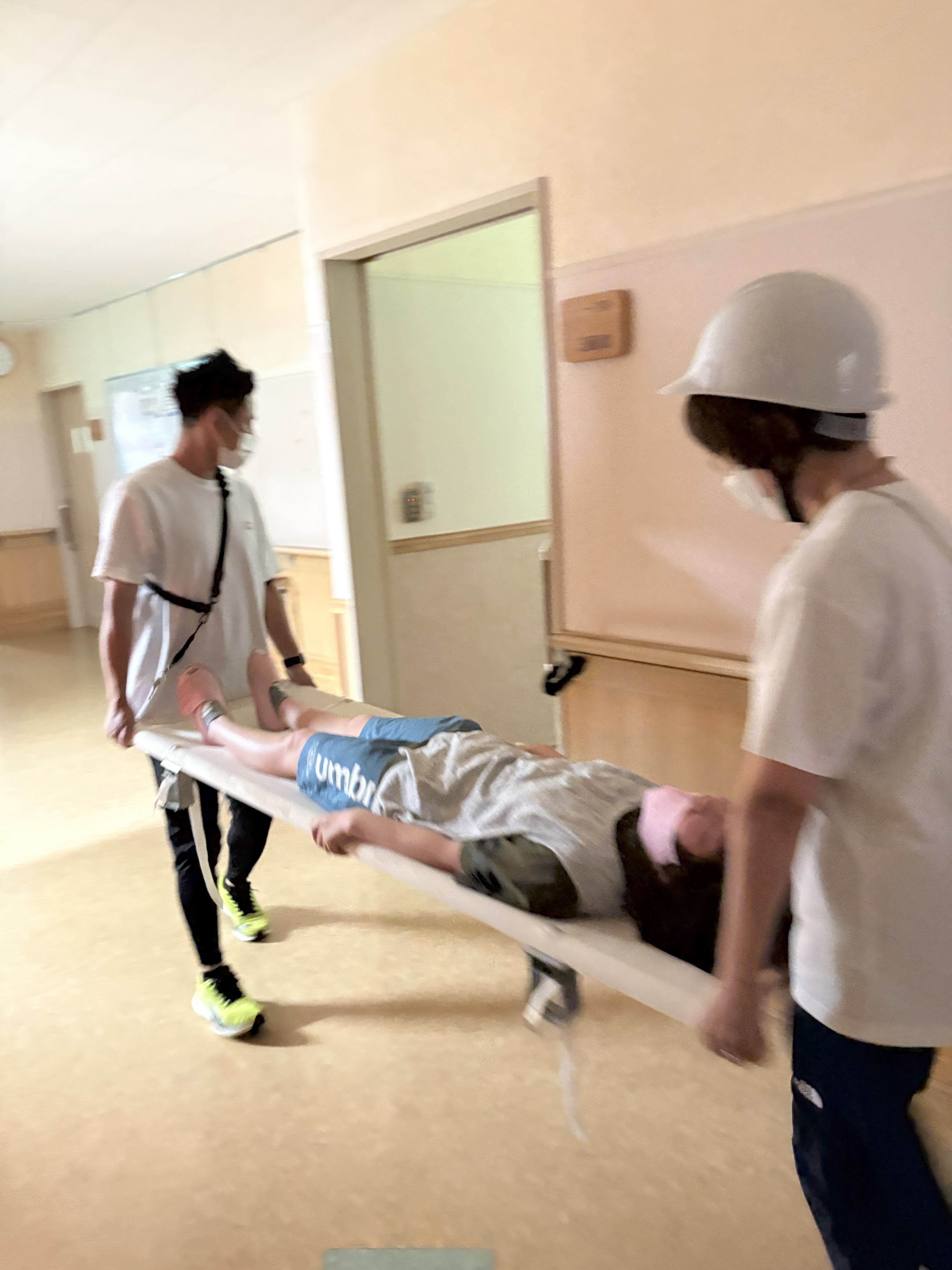 避難訓練をしました🚶‍♂️🚶‍♀️👩‍🦯👨‍🦽